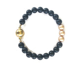 Black Stone Bracelet for Women