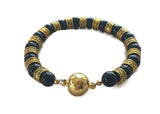 Black Stone Bracelet for Men