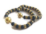 Black Stone Bracelet for Him Her