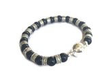 Black Stone Bracelet for Men