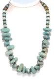 Blue Amazonite Gemstone Necklace, Amazonite Jewelry
