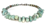 Blue Amazonite Gemstone Necklace, Amazonite Jewelry