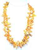 Yellow Pearl Long Necklace