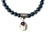 Amethyst February Birthstone Charm Bracelet