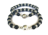 Black Stone Bracelet for Him Her