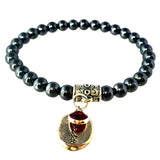 Garnet January Birthstone Charm Bracelet
