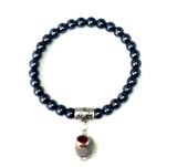 Garnet January Birthstone Charm Bracelet