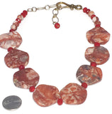 Pink Jasper Statement Necklace