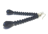 Long Black Earrings