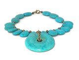 Blue Turquoise December Birthstone Necklace