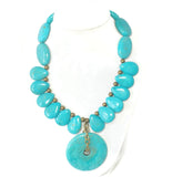 Blue Turquoise December Birthstone Necklace