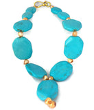 Blue Turquoise December Birthstone Necklace