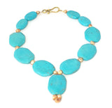 Blue Turquoise December Birthstone Necklace