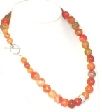 Orange Agate Gemstone Necklace