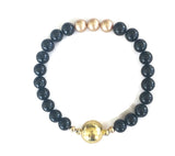 Black Stone Bracelet for Women