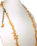 Yellow Pearl Long Necklace