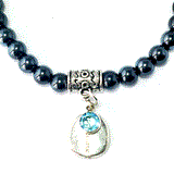 Aquamarine March Birthstone Charm Bracelet