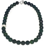 Green Opal Gemstone Necklace, Opal Jewelry