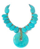Blue Turquoise December Birthstone Necklace
