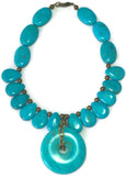 Blue Turquoise December Birthstone Necklace
